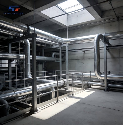 Aplicações do aço galvanizado resistente à corrosão em instalações industriais