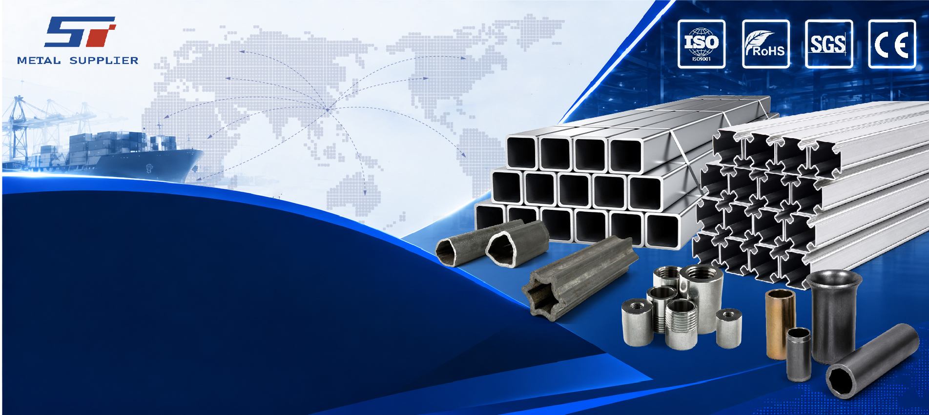 Fabricante de tubos de aço e produtos metálicos na China, produzindo tubos sem costura, tubos soldados, tubos de aço de precisão e aço galvanizado com certificação ISO9001.