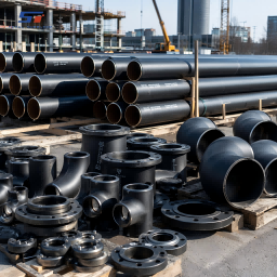 Fornecimento de tubos e conexões de aço carbono para um projeto de expansão de aquecimento urbano.