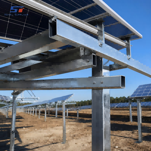 Solução em tubo estrutural galvanizado para fabricação de sistema de montagem solar